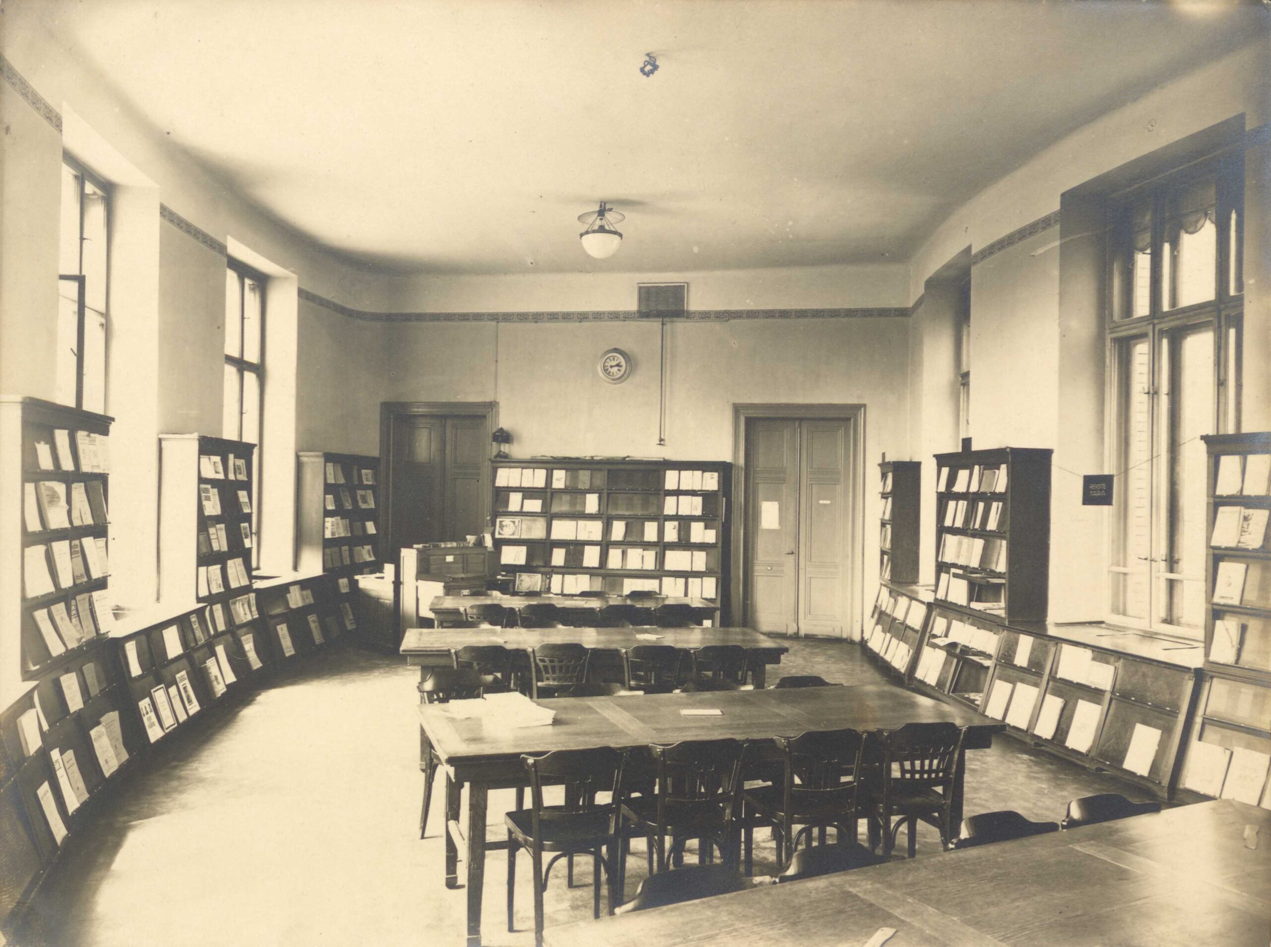 Kolozsvári Egyetemi Könyvtár, folyóiratolvasó (1910 körül)